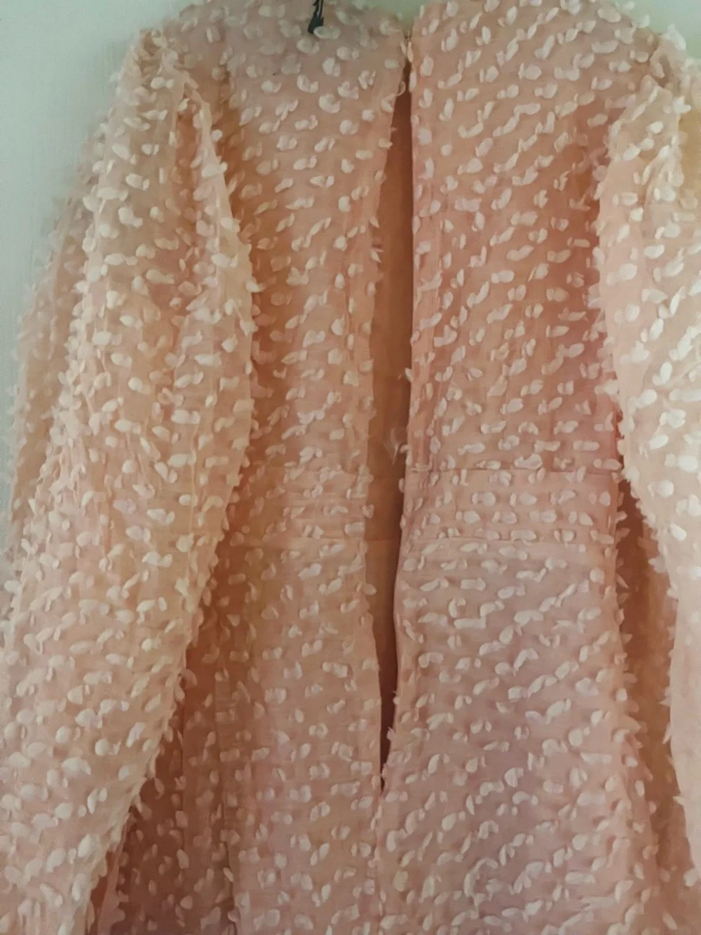 Milkmaid Fairycore Ethereal Chiffon Dainty Feminine Textured Ruffle Boho Dress L - Picture 6 of 10